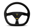 Momo MOD88 Steering Wheel 350 mm -  Black Suede/Black Spokes MOMO Steering Wheels  AXOPROS