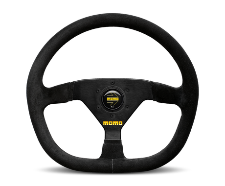 Momo MOD88 Steering Wheel 350 mm -  Black Suede/Black Spokes MOMO Steering Wheels  AXOPROS