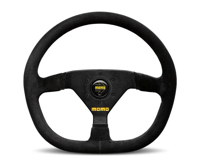 Momo MOD88 Steering Wheel 350 mm -  Black Suede/Black Spokes MOMO Steering Wheels  AXOPROS