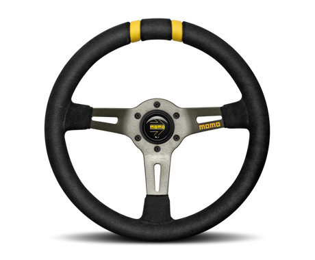 Momo MODDRIFT Steering Wheel 330 mm -  Black Suede/Anth Spokes/2 Stripes MOMO Steering Wheels  AXOPROS