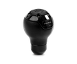 Momo Nero Shift Knob - Tall Black Leather, Black Chrome Insert MOMO Shift Knobs  AXOPROS
