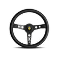 Momo Prototipo 6C Steering Wheel 350 mm - Black Leather/Gry St/Cbn Fbr Spoke MOMO Steering Wheels  AXOPROS