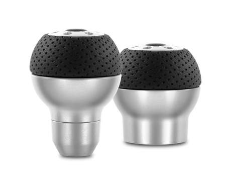 Momo Race Shift Knob - Aluminum, Black Airleather Insert MOMO Shift Knobs  AXOPROS