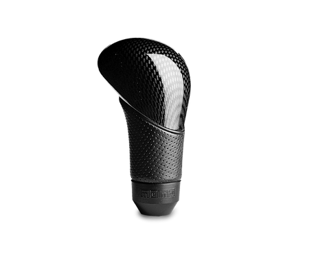 Momo Shadow Shift Knob - Black Airleather, Carbon Effect Insert MOMO Shift Knobs  AXOPROS