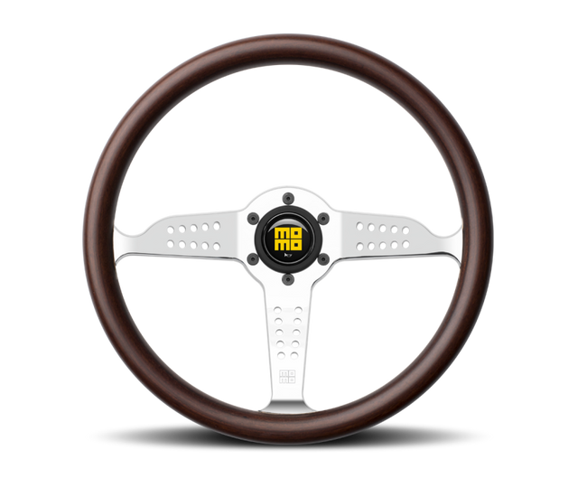 Momo Super Grand Prix Steering Wheel 350 mm - Mahogany Wood/Pol Spokes MOMO Steering Wheels  AXOPROS