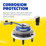 MOOG 06-08 Dodge Ram 1500 Front Hub Assembly Moog Wheel Hubs  AXOPROS