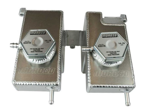Moroso 16-Up Polaris RZR Turbo/Turbo S Dual Coolant Intercooler Tank Moroso Reservoirs  AXOPROS