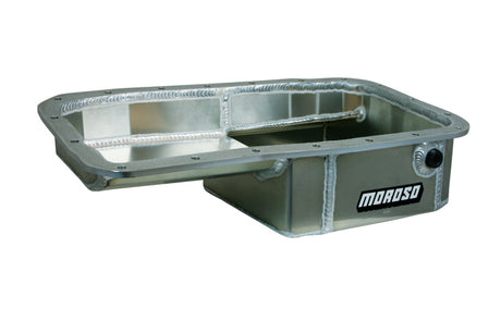 Moroso Acura/Honda 1.6L B16A3 Kicked Out Drag Race Baffled 5qt 5-5/8in Aluminum Oil Pan Moroso Oil Pans  AXOPROS