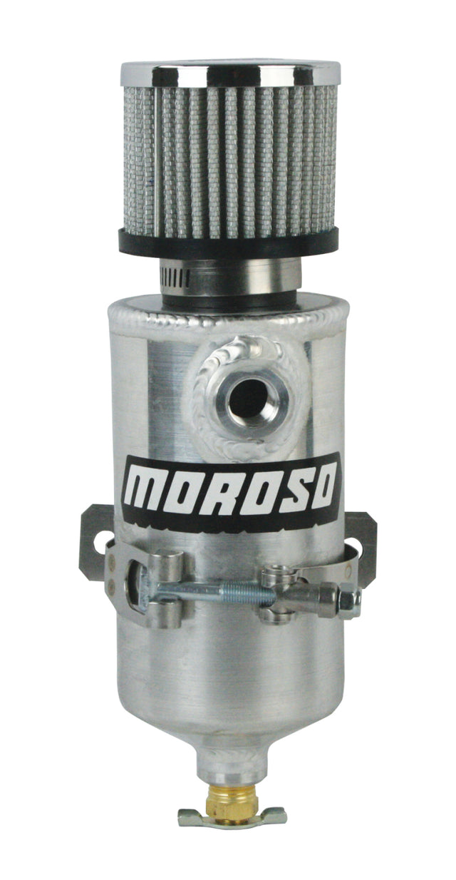 Moroso Breather Tank/Catch Can - Two 3/8 NPT Female Fittings - Aluminum Moroso Oil Catch Cans  AXOPROS