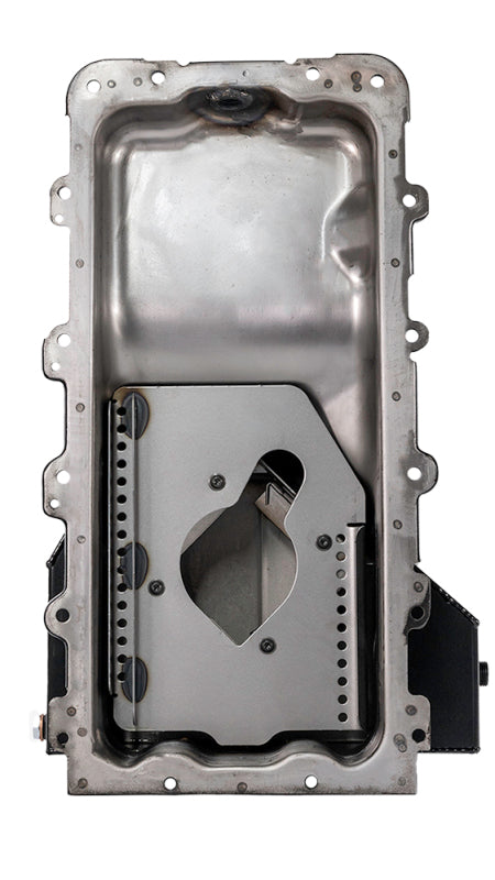 Moroso Ford 4.6/5.4L (w/Rear Sump) Road Race Baffled Wet Sump 8qt 6.5in Steel Oil Pan Moroso Oil Pans  AXOPROS