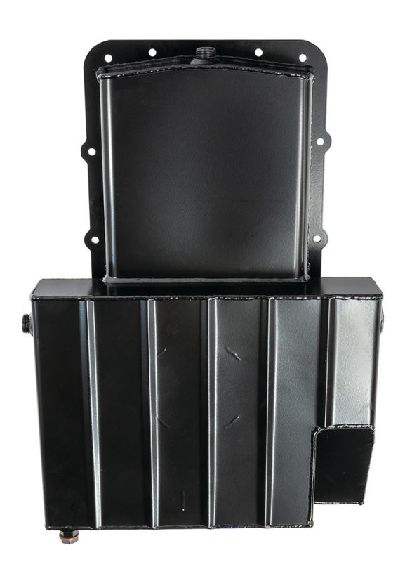 Moroso Ford 5.0 Coyote/Cobra (w/Rear Sump) Road Race Baffled Wet Sump 9.5qt 4.5in Steel Oil Pan Moroso Oil Pans  AXOPROS