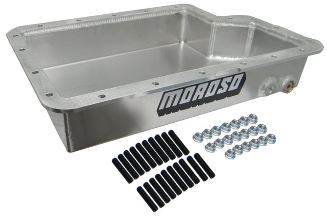 Moroso Ford E40D/4R100 Transmission Pan - 3.642in Moroso Transmission Pans  AXOPROS