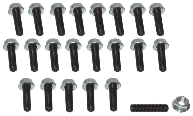 Moroso Honda/Acura/Mazda Rotary/Dodge Neon/Toyota MR2 Oil Pan Stud Kit - 6mm - Steel - Set of 22 Moroso Fittings  AXOPROS