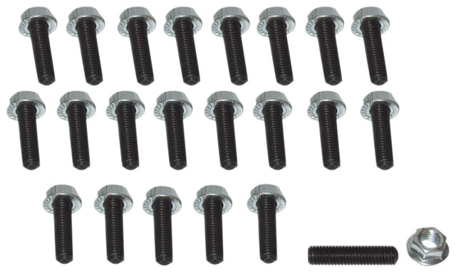 Moroso Honda/Acura/Mazda Rotary/Dodge Neon/Toyota MR2 Oil Pan Stud Kit - 6mm - Steel - Set of 22 Moroso Fittings  AXOPROS