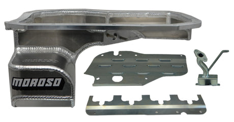 Moroso Mitsubishi Evo 7/8/9 (w/Lower Intercooler Pipe) Road Race Baffled Wet Sump 6.5qt Alum Oil Pan Moroso Oil Pans  AXOPROS