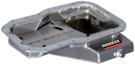 Moroso Toyota 3SGT 2.0L Turbo/5SFE Non Turbo Road Race Baffled Wet Sump 6.25qt 7-9/16in Alum Oil Pan Moroso Oil Pans  AXOPROS
