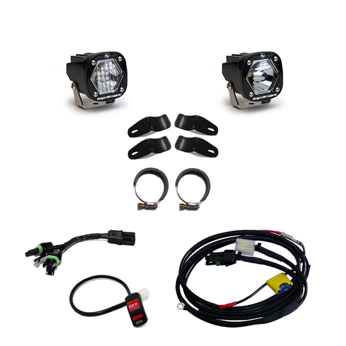 Moto S1 Auxiliary Light Kit Baja Designs Auxiliary Light  AXOPROS