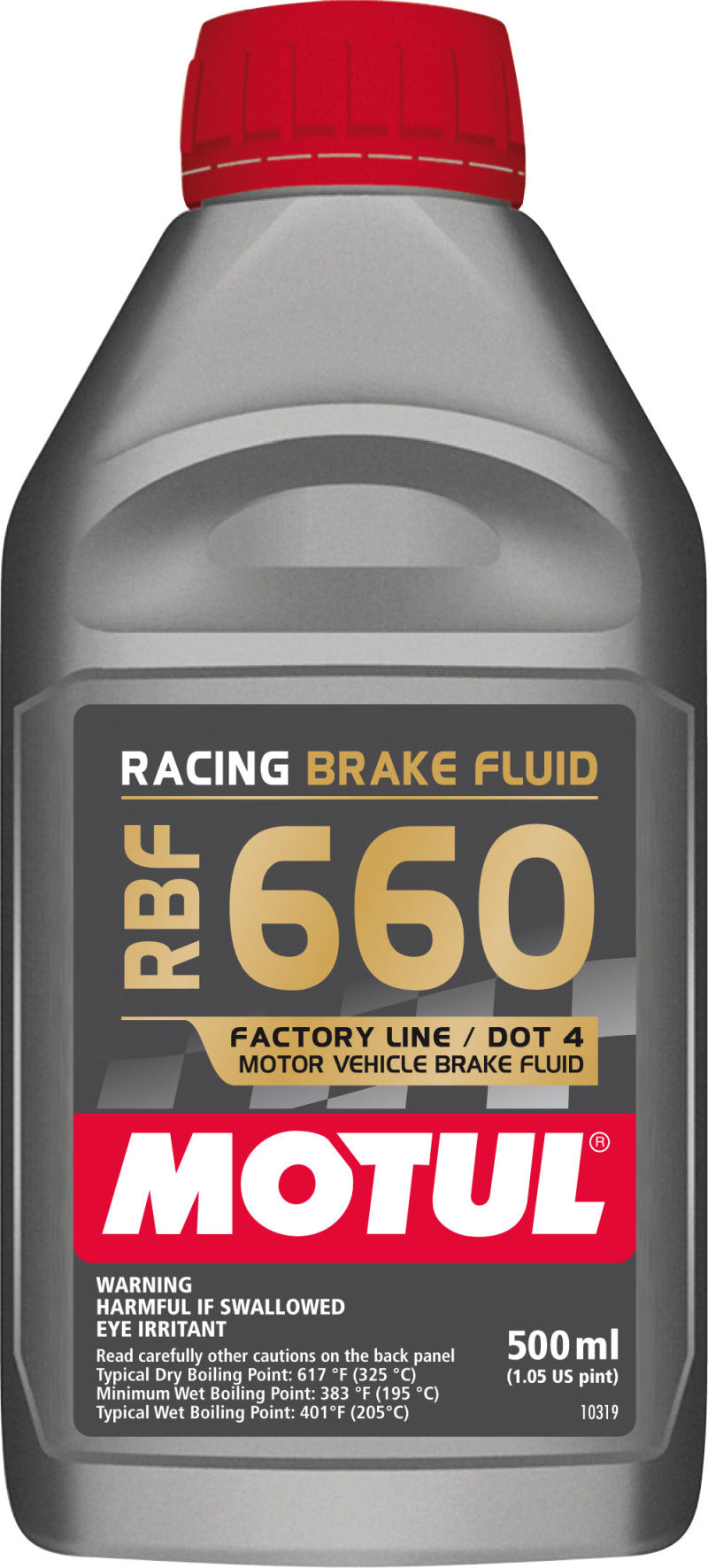 Motul 1/2L Brake Fluid RBF 660 - Racing DOT 4 Motul Brake Fluid  AXOPROS