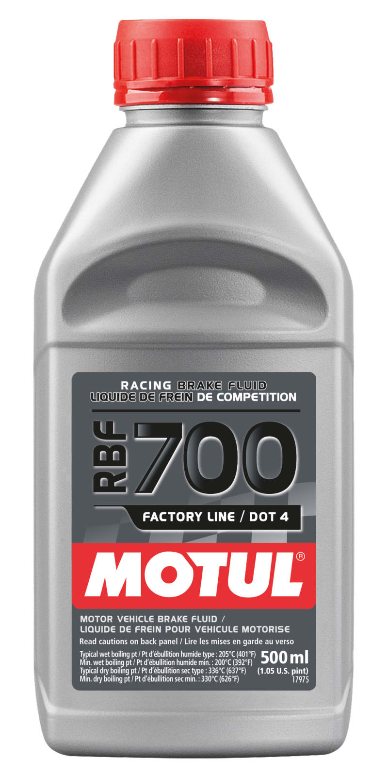 Motul 1/2L Brake Fluid RBF 700 - Racing DOT 4 Motul Brake Fluid  AXOPROS