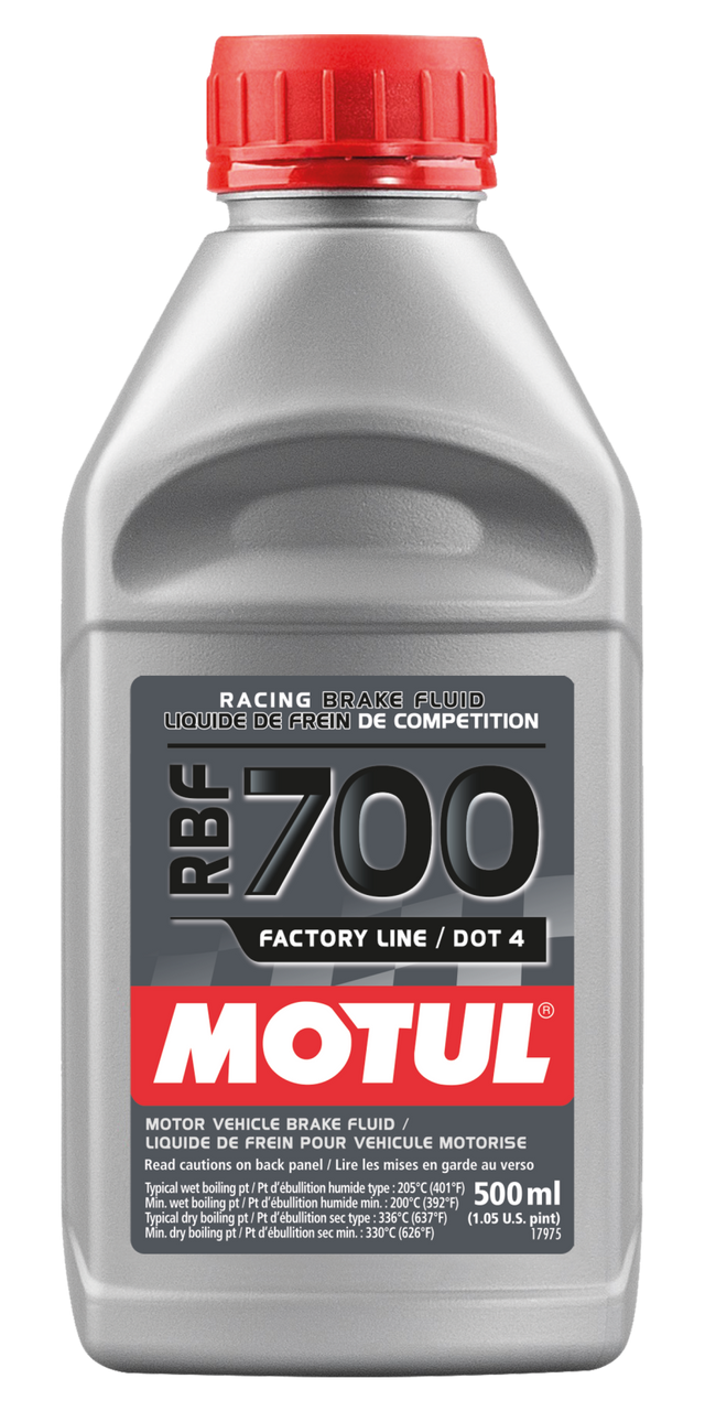 Motul 1/2L Brake Fluid RBF 700 - Racing DOT 4 Motul Brake Fluid  AXOPROS