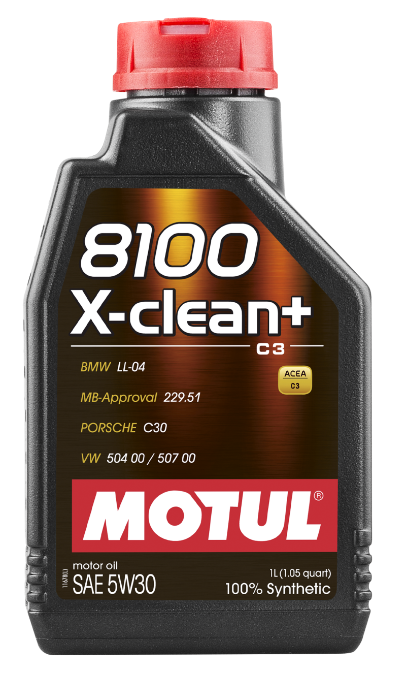 Motul 1L Synthetic Engine Oil 8100 5W30 X-CLEAN - LL04- MB 229.51- 504.00-507.00 Motul Motor Oils  AXOPROS