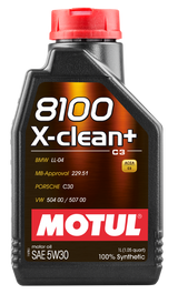 Motul 1L Synthetic Engine Oil 8100 5W30 X-CLEAN - LL04- MB 229.51- 504.00-507.00 Motul Motor Oils  AXOPROS