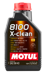 Motul 1L Synthetic Engine Oil 8100 5W40 X-CLEAN C3 -505 01-502 00-505 00-LL04 Motul Motor Oils  AXOPROS
