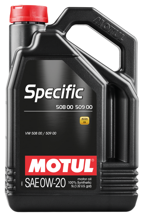 Motul 5L Specific 508 0W20 Oil - Acea A1/B1 / VW 508.00/509.00 / Porsche C20 Motul Motor Oils  AXOPROS