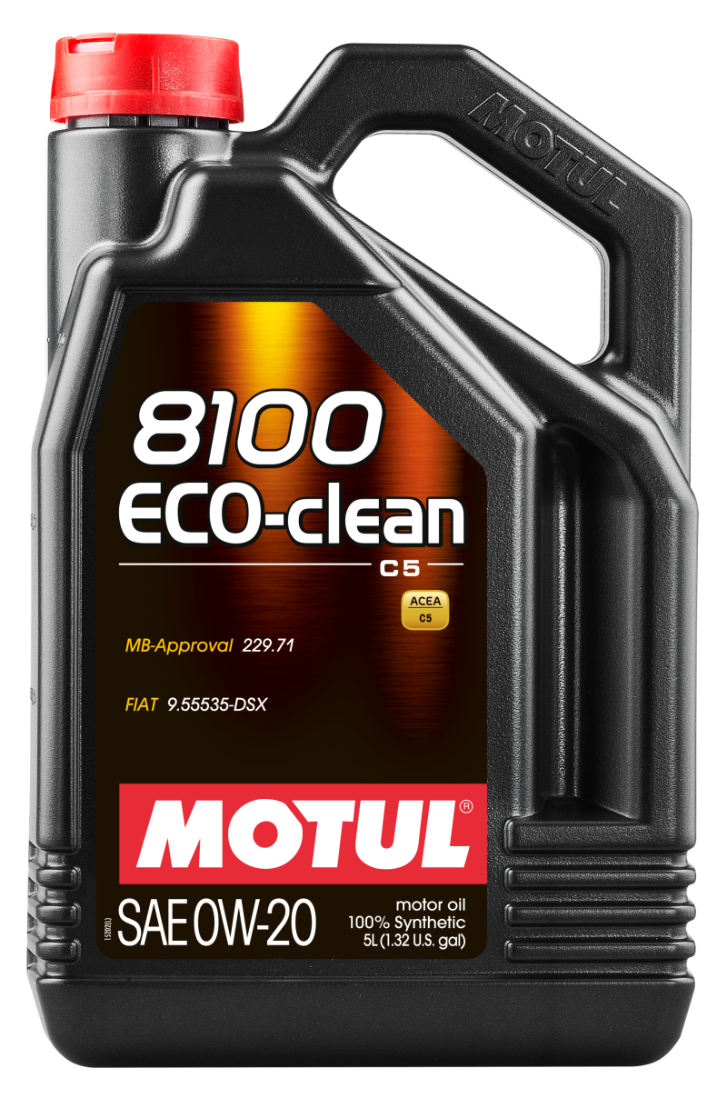 Motul 5L Synthetic Engine Oil 8100 0W20 Eco-Clean Motul Motor Oils  AXOPROS
