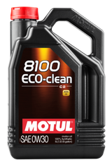 Motul 5L Synthetic Engine Oil 8100 0W30 4x5L ECO-CLEAN  ACEA C2 API SM ST.JLR 03.5007 Motul Motor Oils  AXOPROS