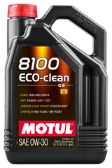 Motul 5L Synthetic Engine Oil 8100 0W30 4x5L ECO-CLEAN  ACEA C2 API SM ST.JLR 03.5007 Motul Motor Oils  AXOPROS