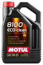 Motul 5L Synthetic Engine Oil 8100 0W30 4x5L ECO-CLEAN  ACEA C2 API SM ST.JLR 03.5007 Motul Motor Oils  AXOPROS