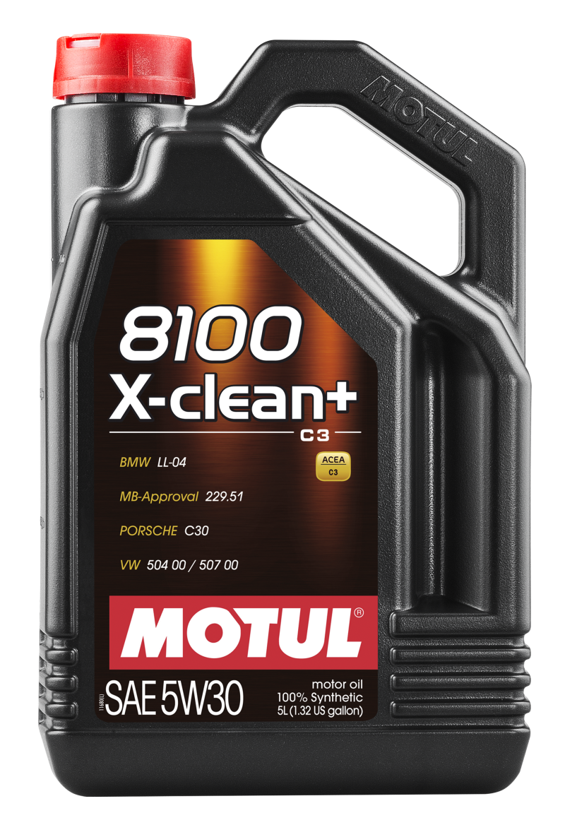Motul 5L Synthetic Engine Oil 8100 5W30 X-CLEAN Plus Motul Motor Oils  AXOPROS