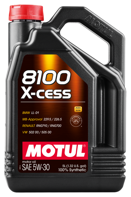 Motul Synthetic Engine Oil 8100 5W30 X-CESS 5L Motul Motor Oils  AXOPROS