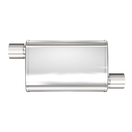 Multi-Chamber Performance Muffler; 3in. Offset/Offset; 4x14x9 Body MagnaFlow Exhaust Products Exhaust Muffler  AXOPROS