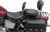 Mustang 00-08 Honda VT1100 Sabre,97-08 Spirit,87-97 Shadow Wide Touring 1PC Seat w/Studs - Black Mustang Motorcycle One-Piece Motorcycle Seats  AXOPROS