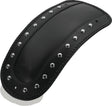 Mustang 00-17 Harley Softail FLSTS, FLSTN, FLSTC w/Stud Plate Fender Bib w/Studs - Black Mustang Motorcycle Fender Bibs  AXOPROS