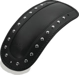 Mustang 00-17 Harley Softail FLSTS, FLSTN, FLSTC w/Stud Plate Fender Bib w/Studs - Black Mustang Motorcycle Fender Bibs  AXOPROS