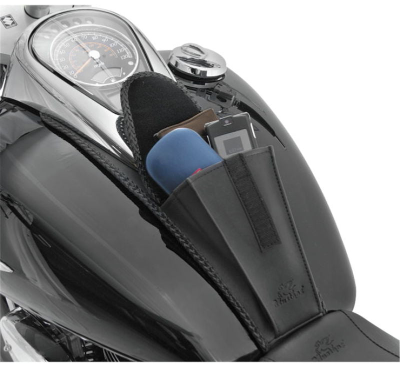 Mustang 05-08 Suzuki VL800 Volusia, Boulevard C50 Tank Bib - Black Mustang Motorcycle Tank Bibs  AXOPROS