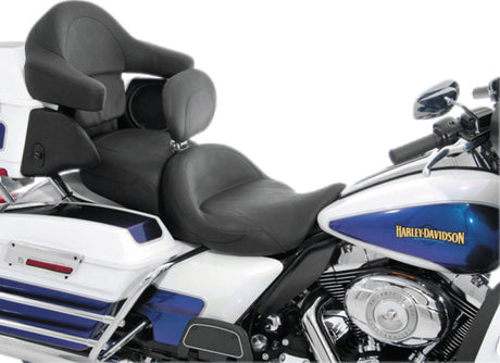 Mustang 08-21 Harley Electra Glide, Rd Glide, Rd King ,Str Glide Super Touring 1PC Seat - Black Mustang Motorcycle One-Piece Motorcycle Seats  AXOPROS
