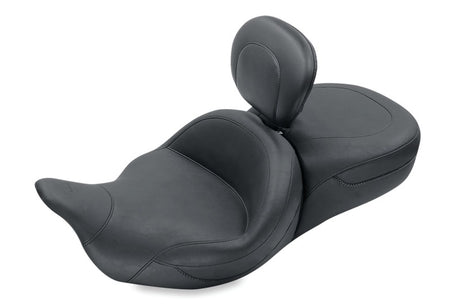 Mustang 08-21 Harley Electra Glide, Rd Glide, Rd King ,Str Glide Super Touring 1PC Seat - Black Mustang Motorcycle One-Piece Motorcycle Seats  AXOPROS