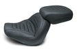 Mustang 18-21 Harley Fat Bob Standard Touring Solo Seat Trapezoid- Black Mustang Motorcycle Solo Motorcycle Seats  AXOPROS