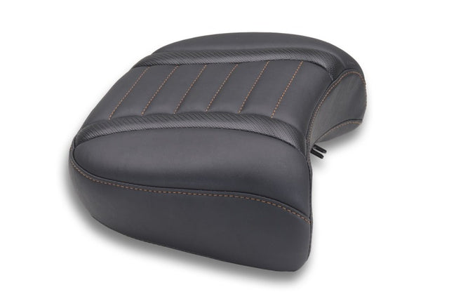 Mustang 23-25 Harley CVO Rd Glide Std, Str Glide and Rd Glide, Deluxe Touring Wide Passenger Black Mustang Motorcycle Passenger Motorcycle Seats  AXOPROS