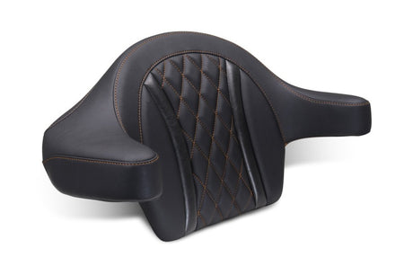 Mustang 23-25 Harley CVO Road Glide (ST) Deluxe Diamond Ext Arm Wrap-around Backrest Black Mustang Motorcycle Backrests  AXOPROS