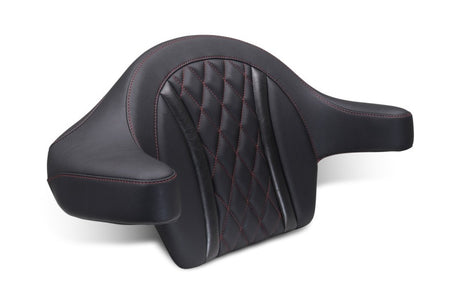 Mustang 23-25 Harley CVO Road Glide (ST) Deluxe Diamond Ext Arm Wrap-around Backrest Black Mustang Motorcycle Backrests  AXOPROS