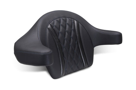 Mustang 23-25 Harley CVO Road Glide (ST) Deluxe Diamond Ext Arm Wrap-around Backrest Black Mustang Motorcycle Backrests  AXOPROS