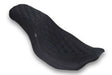 Mustang 23-25 HD Dble Diamond Low Squareback CVO Road Glide (ST), Rd Glide and Str Glide Black/SB Mustang Motorcycle Passenger Motorcycle Seats  AXOPROS