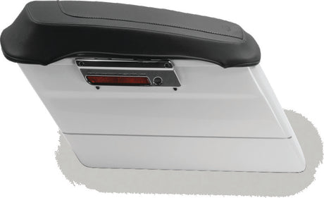 Mustang 80-07 Harley Early FL Touring Vintage Saddlebag Lid Covers - Black Mustang Motorcycle Seat Covers  AXOPROS