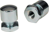 Mustang Solo Mounting Nuts (Pair) - Chrome Mustang Motorcycle Seat Brackets & Frames  AXOPROS