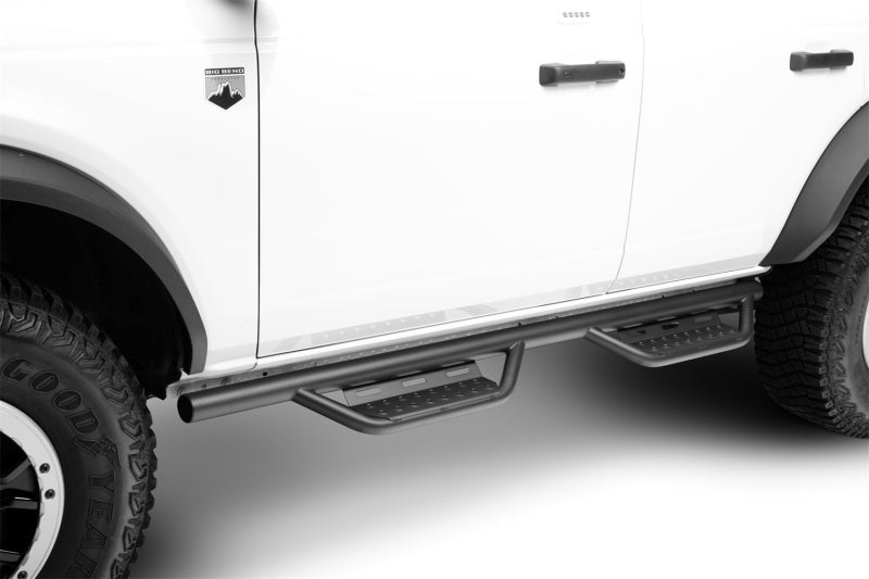 N-Fab 21-22 Ford Bronco 4 Door SRW RS Nerf Step - Full Length - 2in - Tex. Black N-Fab Side Steps  AXOPROS